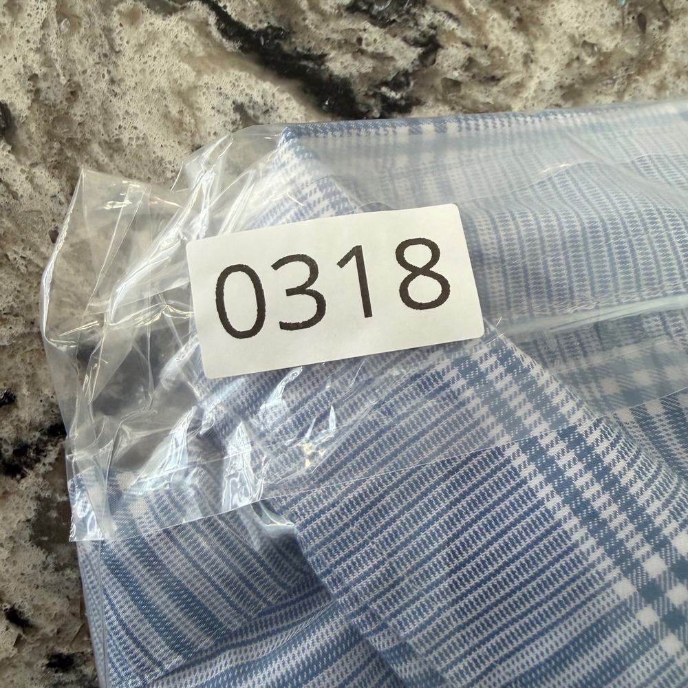 Lands' End Men's Blue‎ Plaid Button Down Long Sleeve Shirt Traditional Fit XL - Picture 10 of 10
